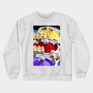 Colors of India, gulal powders Crewneck Sweatshirt